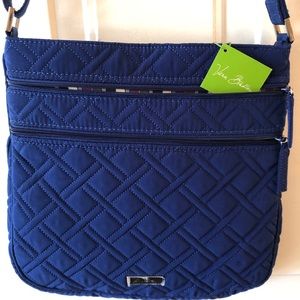 NWT Vera Bradley Triple Zip Hipster in Cobalt